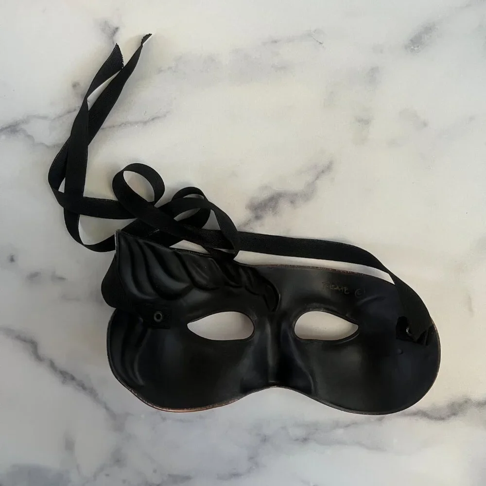 L'Atelier Pirate Vintage Masquerade Venetian Eye Mask, Gold/Silver